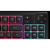 Corsair K55 CORE TKL Tenkeyless RGB gaming toetsenbord Zwart, US lay-out (QWERTY), Membraan, RGB