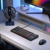 Corsair K55 CORE TKL Tenkeyless RGB gaming toetsenbord Zwart, US lay-out (QWERTY), Membraan, RGB