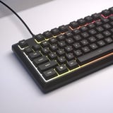Corsair K55 CORE TKL Tenkeyless RGB gaming toetsenbord Zwart, US lay-out (QWERTY), Membraan, RGB