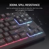 Corsair K55 CORE TKL Tenkeyless RGB gaming toetsenbord Zwart, US lay-out (QWERTY), Membraan, RGB