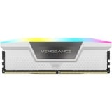Corsair Vengeance RGB 32 GB DDR5-6400 (2x 16 GB) werkgeheugen Wit, CMH32GX5M2B6400C36W, XMP 3.0