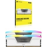 Corsair Vengeance RGB 32 GB DDR5-6400 (2x 16 GB) werkgeheugen Wit, CMH32GX5M2B6400C36W, XMP 3.0