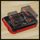 Einhell Power X Change 2x 3.0 Ah Starter-Kit & Twincharger Kit oplader Zwart/rood