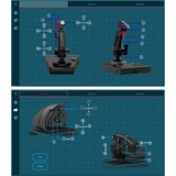HORI HOTAS Flight Control System & Mount gaming hotas Zwart, Voor de pc