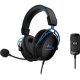 HyperX Cloud Alpha S over-ear gaming headset Zwart/blauw, PC, PlayStation 4