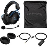 HyperX Cloud Alpha S over-ear gaming headset Zwart/blauw, PC, PlayStation 4