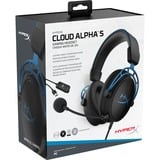 HyperX Cloud Alpha S over-ear gaming headset Zwart/blauw, PC, PlayStation 4