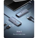 ICY BOX Spade Dock 4081 met off-screen button dockingstation Grijs