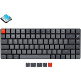 Keychron K3-A2 V2, toetsenbord Grijs/grijs, US lay-out, white leds, TKL, ABS, Bluetooth 5.1