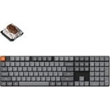Keychron K5 Max-H3 RGB mechanisch toetsenbord Zwart, US lay-out (QWERTY), Gateron Low Profile 2.0 Mechanical Brown, 100%, RGB leds, Double-shot PBT, hot swap, 2.4GHz | Bluetooth 5.1 | USB-C