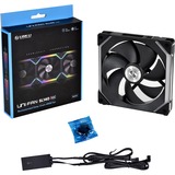 Lian Li UNI FAN SL140 Single Pack case fan Zwart, RGB leds, 4-pins PWM fan-connector