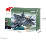 Sluban Army - J-35AS Fighter Jet Constructiespeelgoed Schaal 1:55