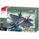 Sluban Army - J-35AS Fighter Jet Constructiespeelgoed Schaal 1:55
