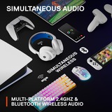 SteelSeries Arctis Nova 7P Wireless gaming headset Wit/blauw, 2,4 GHz, Bluetooth, Pc, PlayStation 4, PlayStation 5, Nintendo Switch, Meta Quest 2