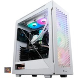 Thermaltake Tt Phobos White Gamer-PC R7 16 N wh W10H gaming pc Wit/transparant