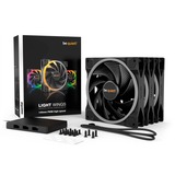 be quiet! Light Wings PWM 140 mm high-speed Triple Pack case fan Zwart, 3 stuks