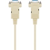 goobay Nulmodem seriële 9-Pins > 9-Pins kabel Grijs, 2 meter