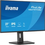 iiyama ProLite XB2797HSU-B1 27" monitor Zwart, 120 Hz, HDMI, DisplayPort, USB-C, Audio