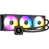 Corsair iCUE H170i ELITE LCD waterkoeling Zwart, 4-pins PWM fan-connector, RGB