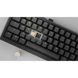 Ducky One X Mini Wireless, toetsenbord Zwart, US lay-out, 60%, Hot-swappable, PBT, 2.4 GHz | Bluetooth | USB-C