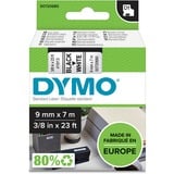Dymo D1 Standard 9mm x 7m labelprinter-tape printlint 