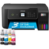 Epson EcoTank ET-2871 A4 multifunctionele Wi-Fi-printer met inkttank all-in-one inkjetprinter Zwart, Scannen, Kopiëren, Wi-Fi, inclusief tot 3 jaar inkt