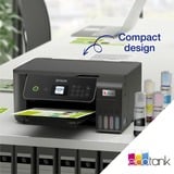 Epson EcoTank ET-2871 A4 multifunctionele Wi-Fi-printer met inkttank all-in-one inkjetprinter Zwart, Scannen, Kopiëren, Wi-Fi, inclusief tot 3 jaar inkt