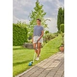 GARDENA Accugrasschaar ComfortCut Li Set Turquoise/zwart, Incl. Li-Ion-Accu 3,0Ah, wielen en een telescopische steel