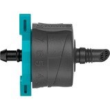 GARDENA Verstelbare Einddruppelaar, drukcompenserend. druppelaar Zwart/turquoise, 5 Stuks