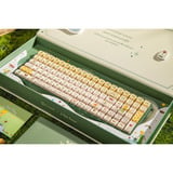 Iqunix F97 Floral Date RGB mechanisch gaming toetsenbord Groen, US lay-out (QWERTY), IQUNIX Little Prince, 96%, RGB leds, Hot-swappable, PBT, 2.4GHz | Bluetooth 5.1 | USB-C