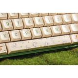 Iqunix F97 Floral Date, gaming toetsenbord Groen/wit, US lay-out, IQUNIX Little Prince, RGB leds, 96%, Hot-swappable, PBT, 2.4GHz | Bluetooth 5.1 | USB-C