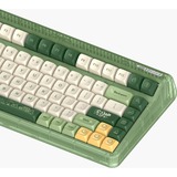 Iqunix OG80 Camping Wireless Mechanical Keyboard, gaming toetsenbord Groen/oranje, US lay-out, IQUNIX Moonstone, RGB leds, 80% (TKL), Hot-swappable, PBT, 2.4GHz | Bluetooth 5.1 | USB-C