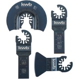 KWB Vloer- en Inbouwset, 4-Delig zaagbladenset