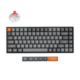 Keychron K2 Max-B1, toetsenbord Zwart, US lay-out, Keychron Super Red, RGB leds, 75%, OSA Double-shot PBT, 2.4GHz | Bluetooth 5.1 | USB-C