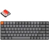 Keychron K3 Max-H1 RGB mechanisch toetsenbord Zwart, US lay-out (QWERTY), Gateron Low Profile 2.0 Mechanical Red, 75%, RGB leds, Double-shot PBT, hot swap, 2.4GHz | Bluetooth 5.1 | USB-C