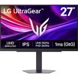 LG UltraGear 27G810A-B 27" 4K UHD gaming monitor Zwart, 2x HDMI, DisplayPort, USB, 180 Hz / 360 Hz