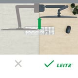 Leitz Ergo Ruimtebesparende Dubbele Monitor- en Laptoparm monitorarm Donkergrijs