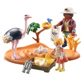 PLAYMOBIL Wiltopia - Op bezoek bij papa struisvogel Constructiespeelgoed 