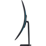SAMSUNG Odyssey Ark G97NC 55" 4K UHD curved gaming monitor Zwart, 3x HDMI, DisplayPort, 2x USB-A, 2x USB-B, 2x USB-C, Wi-Fi 5, BT, RJ-45, 165 Hz