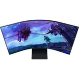 Samsung Odyssey Ark G97NC 55" 4K UHD curved gaming monitor Zwart, 3x HDMI, DisplayPort, 2x USB-A, 2x USB-B, 2x USB-C, Wi-Fi 5, BT, RJ-45, 165 Hz