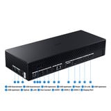 Samsung Odyssey Ark G97NC 55" 4K UHD curved gaming monitor Zwart, 3x HDMI, DisplayPort, 2x USB-A, 2x USB-B, 2x USB-C, Wi-Fi 5, BT, RJ-45, 165 Hz