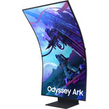 Samsung Odyssey Ark G97NC 55" 4K Ultra HD curved gaming monitor Zwart, 1x DisplayPort, 3x HDMI, 2x USB-C, 2x USB-A, 1x RJ-45, 165 Hz, 3x HDMI, DisplayPort, 2x USB-A, 2x USB-B, 2x USB-C, Wi-Fi 5, BT, RJ-45, 165 Hz