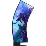 Samsung Odyssey Ark G97NC 55" 4K Ultra HD curved gaming monitor Zwart, 1x DisplayPort, 3x HDMI, 2x USB-C, 2x USB-A, 1x RJ-45, 165 Hz, 3x HDMI, DisplayPort, 2x USB-A, 2x USB-B, 2x USB-C, Wi-Fi 5, BT, RJ-45, 165 Hz