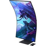 Samsung Odyssey Ark G97NC 55" 4K Ultra HD curved gaming monitor Zwart, 1x DisplayPort, 3x HDMI, 2x USB-C, 2x USB-A, 1x RJ-45, 165 Hz, 3x HDMI, DisplayPort, 2x USB-A, 2x USB-B, 2x USB-C, Wi-Fi 5, BT, RJ-45, 165 Hz