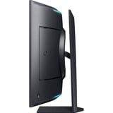 Samsung Odyssey Ark G97NC 55" 4K Ultra HD curved gaming monitor Zwart, 1x DisplayPort, 3x HDMI, 2x USB-C, 2x USB-A, 1x RJ-45, 165 Hz, 3x HDMI, DisplayPort, 2x USB-A, 2x USB-B, 2x USB-C, Wi-Fi 5, BT, RJ-45, 165 Hz