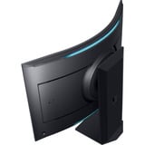 Samsung Odyssey Ark G97NC 55" 4K Ultra HD curved gaming monitor Zwart, 1x DisplayPort, 3x HDMI, 2x USB-C, 2x USB-A, 1x RJ-45, 165 Hz, 3x HDMI, DisplayPort, 2x USB-A, 2x USB-B, 2x USB-C, Wi-Fi 5, BT, RJ-45, 165 Hz