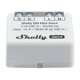 Shelly EM Mini Gen4 energiebesparing Grijs, Wi-Fi, Bluetooth, Zigbee