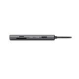 Sitecom 5 in 1 USB-C Multiport Adapter dockingstation Grijs