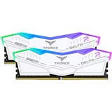 Team Group 32 GB DDR5-7600 Kit werkgeheugen Wit, FF4D532G7600HC36DDC01, Delta RGB, XMP