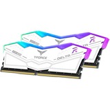 Team Group 32 GB DDR5-7600 Kit werkgeheugen Wit, FF4D532G7600HC36DDC01, Delta RGB, XMP